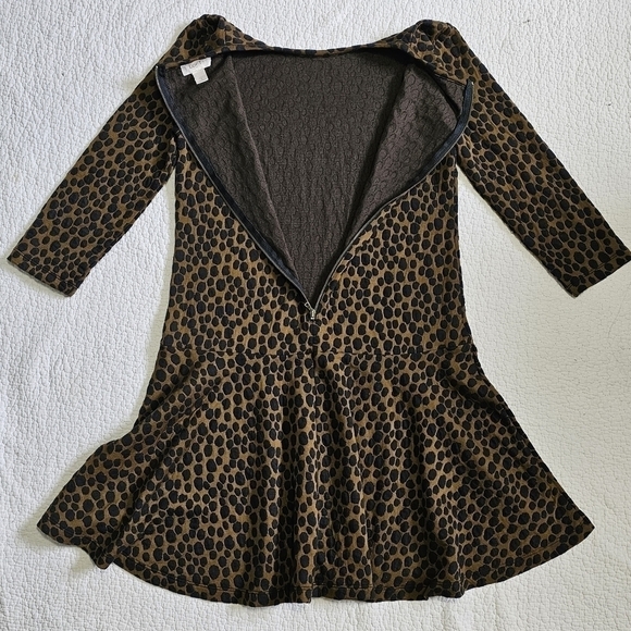LOFT Leopard Print Drop Waist Dress - Picture 5 of 10